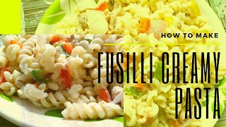 HOW TO MAKE FUSILLI CREAMY PASTA [upl. by Ronel867]