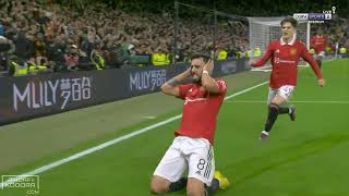 Bruno Fernandes Slow Motion Goal Celebration  Carabao Cup  4K UHD Bruno Fernandes Free Clip To Use [upl. by Artenahs]