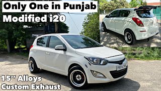 Modified Hyundai i20 With Projector Headlamps  Custom Exhaust 15 Alloy Wheels  Old i20 Modified [upl. by Ayar]