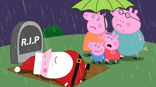 Dont leave us Santa Claus Peppa Family Grieves  Peppa Pig Funny Animation [upl. by Aimet46]