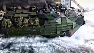 Ship Launch amp Beach Landing • Amphibious Assault Vehicles [upl. by Nagaem]