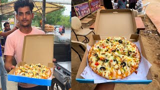 Dominos Style Pizza on Street Of Agra 😍  Cheese Burst Pizza In Just 150 Rs  Indian Street Food [upl. by Neerroc188]