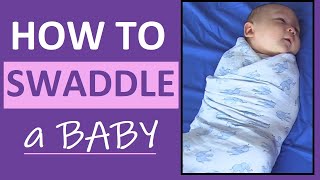 How to Swaddle a Baby  Labor and Delivery Nurse Nursery amp New Mom Skill [upl. by Macgregor]