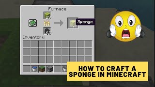 How To Craft A Sponge In Minecraft [upl. by Annahsor871]