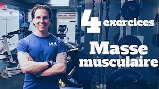 Prise de masse musculaire Les 4 exercices essentiels [upl. by Miko729]