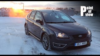 Ford Focus ST cold start and POV drive in 26C [upl. by Seligmann]