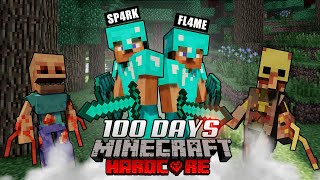 We Survived 100 Days With Parasites in Minecraft Hardcore [upl. by Ylahtan338]