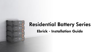 Renon Home ESS  Ebrick Installation Guide [upl. by Geanine]