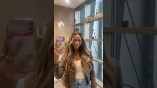 full vlog  Bellami hair discount code posted on my channel haircareroutine hairday balayage [upl. by Atinuhs]