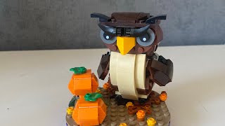 Présentation du set lego Le hibou dHalloween 40497 [upl. by Edwards]