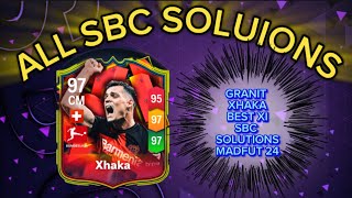 GRANIT XHAKA 97 RATED  ALL 15 MADFUT SOLUTIONS  MADFUT BEST X1 SBC SOLUTION [upl. by Nyrhtac240]