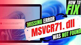 How to Fix MSVCR71dll Missing ❌ was Not Found Error 💻 Windows 10\11\7 💻 3264Bit 🛠 3 Fixes [upl. by Froemming]