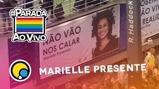 Trio com homenagem à Marielle Presente na Parada LGBT 2018 de São Paulo ParadaAoVivo [upl. by Aneeled]