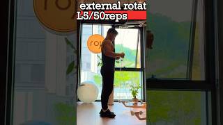 외회전 50회KINESIS external rotation 50reps [upl. by Ecertal511]