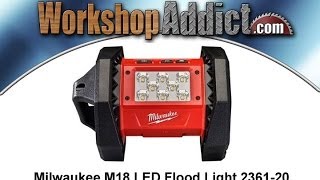 Milwaukee 236120 M18 LED flood light review [upl. by Ivey807]