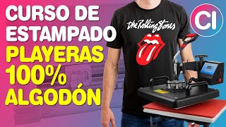 CURSO DE ESTAMPADO  Playeras de Algodón con Vinilo Textil [upl. by Annodas113]