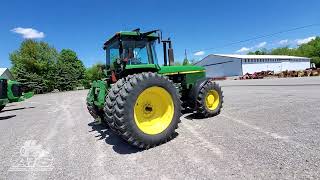 1991 JOHN DEERE 4555 MFWD TRACTOR W 7122 HRS [upl. by Anaihr590]