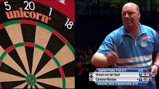 Van der Voort v Menzies  QuarterFinal  2019 Austrian Darts Championship [upl. by Drud]