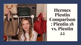 Hermes Picotin Size Comparison Picotin 18 vs Picotin 22 [upl. by Asset]