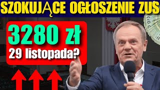 DUŻA AKTUALIZACJA ZUS Nie wszyscy emeryci otrzymają 3280 zł Dowiedz się więcej [upl. by Norted84]