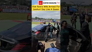 How Rutos wife first Lady Rachel Ruto arrived at Uhuru Gardens for Jamhuri Day Celebrations [upl. by Ailed]