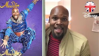 ALADDIN THE MUSICAL  New Genie Michael James Scott Joins London Cast  Official Disney UK [upl. by Acinoed292]