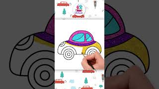 Disegno di auto  Disegna unauto  Disegnare shorts drawing youtubeshorts cardrawing disegno [upl. by Voss596]