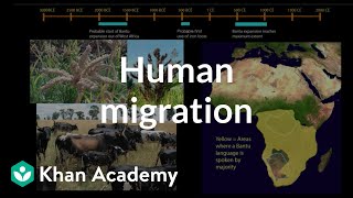 Human migration subSaharan Africa and the Pacific  World History  Khan Academy [upl. by Sesom]