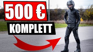 500€ KOMPLETTE LEDERKOMBI MOTORRADAUSRÜSTUNG 125CCMA2 [upl. by Nutter]