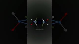 Crystal Clear Cyclohexane Chair Flip Animation Shorts [upl. by Nnylecyoj]