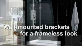 DreamLine Showers AQUA Shower Doors Collection Frameless Shower Doors and Tub Doors [upl. by Stover]