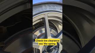 Check tire clearance wo the spring on GR86 25535R18 V730 on 18x95ET45 wheel Cusco RUCA [upl. by Fleisig33]