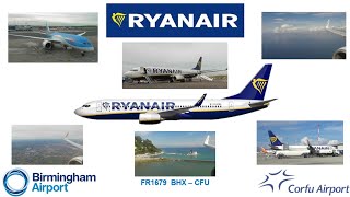 Ryanair  FR1679  Birmingham  Corfu  Boeing 737800  16th October 2023 [upl. by Selec]