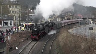 Dampfloks 41 096 amp 01 150 in Goslar [upl. by Kizzie]