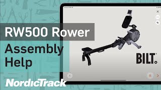 RW500 Rower NTRW991473 How to Assemble [upl. by Cummine]