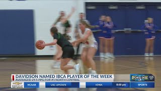 Davidson named IBCA Player of the Week [upl. by Aroz619]