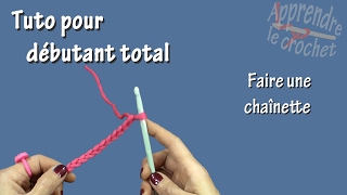 Tuto crochet pour débutant total  Chaînette [upl. by Orips]