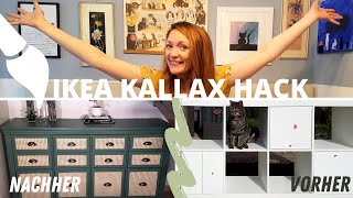 IKEA HACK KALLAX Makeover extrem  Upcycling mit Wiener Geflecht [upl. by Nuahsad26]