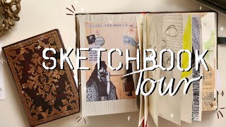 Sketchbook Tour • Art Journal • Paperblanks Sketchbook • Creativity amp Coffee [upl. by Nasah291]