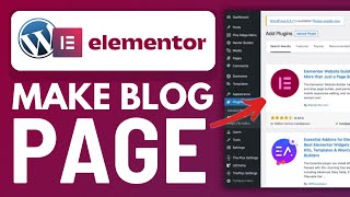 How to Make Blog Page in WordPress Using Elementor  2024 Tutorial [upl. by Kraska]