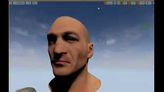 Blendshape facial rig  Maya to UE4 test using Faceshift [upl. by Aidualk]