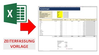 ZeiterfassungVorlage für Mitarbeiter in Excel I Excelpedia [upl. by Florencia]