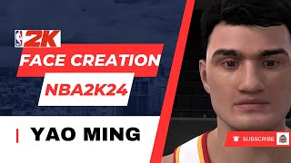 NBA 2K24 Yao Ming Face Creation [upl. by Neliac]