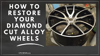 How to repair a polished or diamond cut finished cls55 w219 alloy wheel diy detailing smart repair [upl. by Romeo]