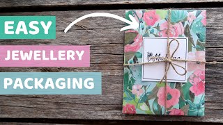 EASY jewellery packaging for ETSYcraft fairs  TUTORIAL [upl. by Anaerda512]