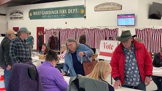 Voting in West Gardiner Maine [upl. by Nord]