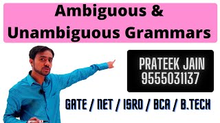 Lecture 3  Ambiguous amp Unambiguous Grammars  Converting Ambiguous to Unambiguous Grammar [upl. by Sivehc216]