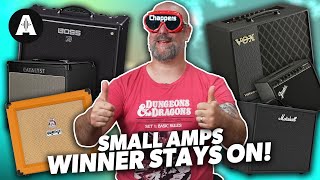 Affordable Guitar Amp Blindfold Shootout  Winner Stays On [upl. by Orvie155]