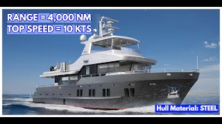 BERING 72 Steel Hull LIVEABOARD Explorer Yacht [upl. by Adraynek]