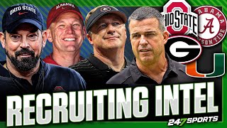 Latest College Football Recruiting Intel 🧠 🏈  Ohio State Alabama Georgia Miami [upl. by Ellennahc]